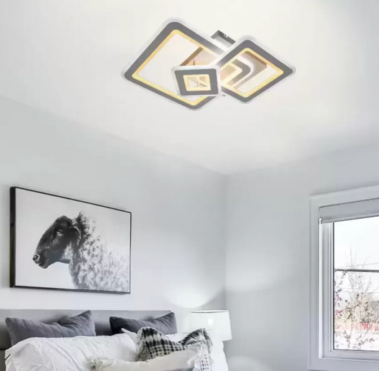 LED lustr s dálkovým ovládáním Hortensia 190W stmívatelný bílý