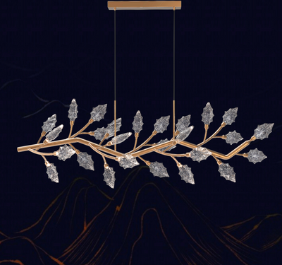 Křišťálový lustr, LED, TOCCATA Largo, 36W, neutrální světlo, zlatá, Nastavitelná výška