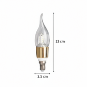 Svíčka LED Light E14, 6W, studené světlo, 6000k
