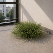 Planta Artificială Tufă de Iarbă Tip Ceapă Curbată, 38 cm, Densitate Mare, Verde Închis, Fara Ghiveci