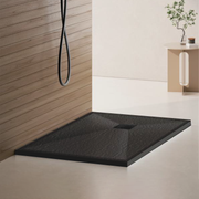 Obdélníková sprchová vanička 80x120 cm, štíhlá 3 cm, tmavě šedá Dům a zahrada Výchozí název Alessandro Design