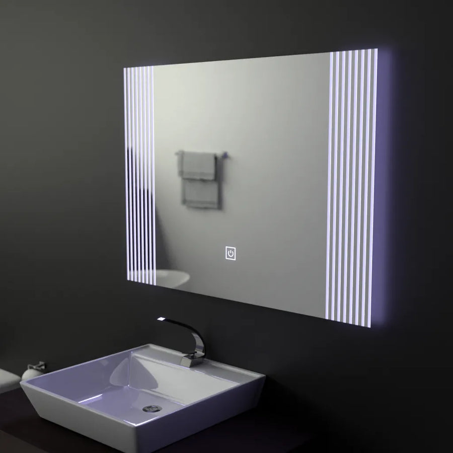Obdélníkové LED zrcadlo, 80x60cm, Infinity Frame Basic Touch 1005S-20A Výchozí název Alessandro Design
