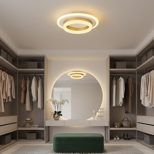 LED lustr SOLENA ROTONDA 21W, průměr 20cm, studené/teplé/neutrální světlo, zlatá bílá LED lustry Výchozí název Alessandro Design