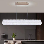 Lustra LED cu Telecomanda, Suspendata TAMY 160W, Liniara, lumina Rece/Calda/Neutra, Auriu, Inaltime Reglabila