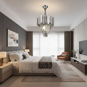 Křišťálový lustr BLOIS Nobile 5xE14, Průměr 40cm, Chrome, Nastavitelná výška Křišťálové lustry Výchozí název Alessandro Design