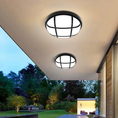 Venkovní nástěnné LED svítidlo AX311/162BK, Průměr 16cm, 12W, IP65, Teplé světlo