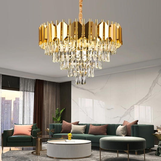 Braylen Crystal Candelabra 8x E14 Průměr 60cm Gold Crystal Candelabra Výchozí název Alessandro Design