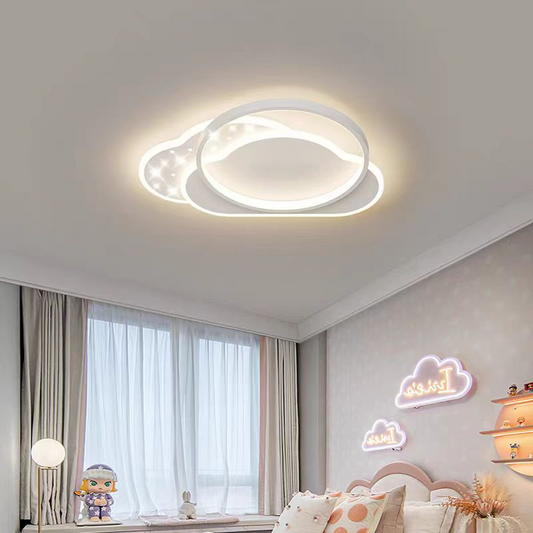 LED lustr s dálkovým ovládáním NUVIA 71W, Cloud, Studené/Teplé/Neutrální světlo, Stmívatelné, Bílý LED lustr s dálkovým ovládáním Výchozí název Alessandro Design