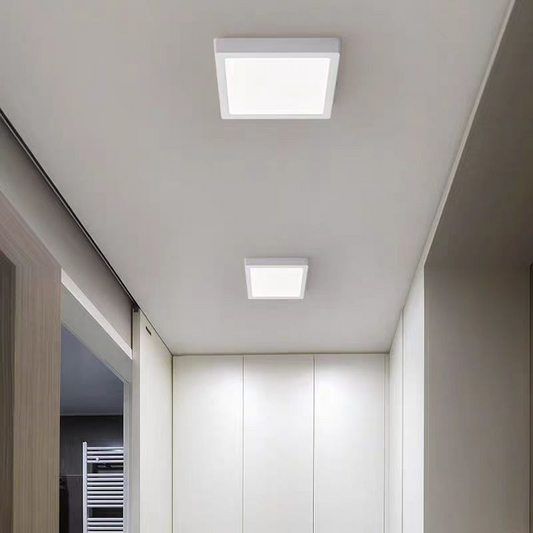 LED čtvercové stropní svítidlo, 36W, 22x22cm, studené světlo, 6000K, bílá LED stropní svítidla Výchozí název Alessandro Design