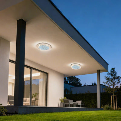 Venkovní nástěnné LED svítidlo AX315/218WH, 12W, IP65, bílá, kov