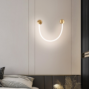 LED nástěnné svítidlo, 110 cm, 3000K/4000K/6000K, zlatá vnitřní nástěnná svítidla Výchozí název Alessandro Design
