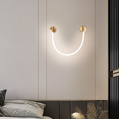 LED nástěnné svítidlo, 110 cm, 3000K/4000K/6000K, zlatá vnitřní nástěnná svítidla Výchozí název Alessandro Design