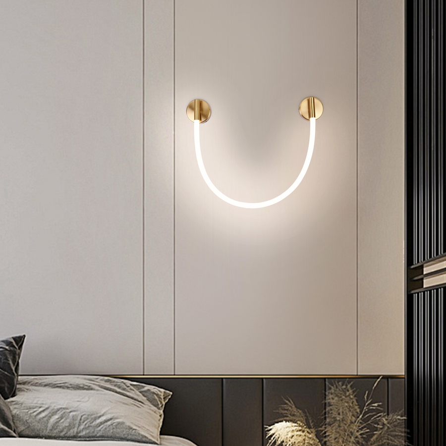 LED nástěnné svítidlo, 110 cm, 3000K/4000K/6000K, zlatá vnitřní nástěnná svítidla Výchozí název Alessandro Design