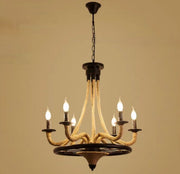 Lustra Suspendata Vintage, LV581/6BK, 6xG9 Maro, Metal si Sfoara Lustre Vintage Default Title Alessandro Design