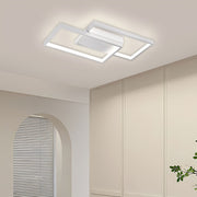 LED lustr s dálkovým ovládáním LANDYN 37W, 2 čtverce, studené/teplé/neutrální světlo, stmívatelné, bílý LED lustr s dálkovým ovládáním Výchozí název Alessandro Design