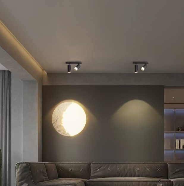 Lustr Joom s lineárním projektorem 2XGU10 Černý LED lustr Výchozí název Alessandro Design