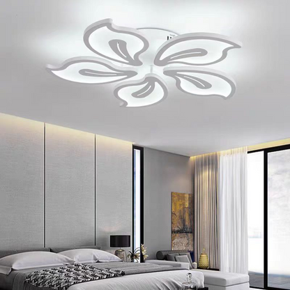 LED lustr s dálkovým ovládáním JASMINE 66W, 5 okvětních lístků, studené/teplé/neutrální světlo, stmívatelné, bílý LED lustr s dálkovým ovládáním Výchozí název Alessandro Design