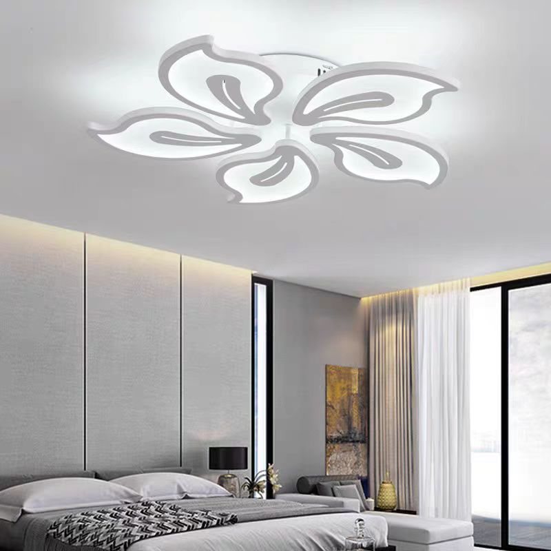LED lustr s dálkovým ovládáním JASMINE 66W, 5 okvětních lístků, studené/teplé/neutrální světlo, stmívatelné, bílý LED lustr s dálkovým ovládáním Výchozí název Alessandro Design