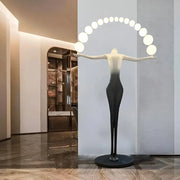 Amato LED stojací lampa 24W 4000K Černá kovová veioze a stojací lampa Výchozí název Alessandro Design