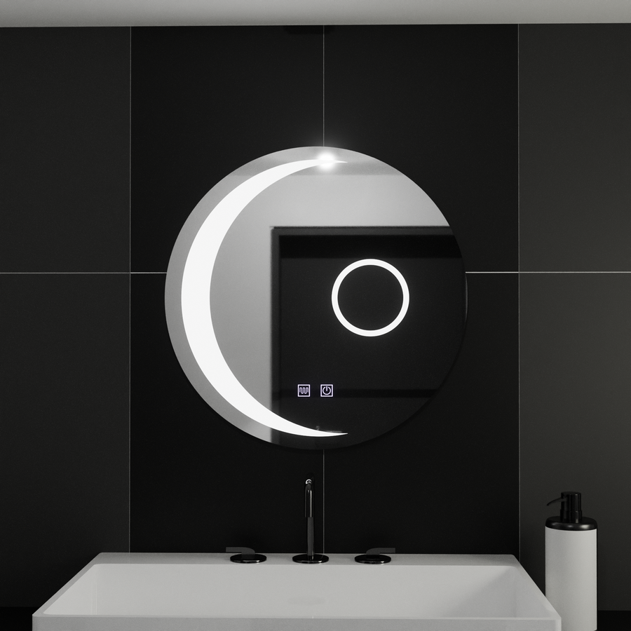 LED kulaté zrcadlo, 60 cm, Orbis Touch, Demister System, stmívatelná zrcátka Korman E Výchozí název Alessandro Design