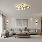 LED lustr s dálkovým ovládáním JASMINE 66W, 5 okvětních lístků, studené/teplé/neutrální světlo, stmívatelné, bílý LED lustr s dálkovým ovládáním Výchozí název Alessandro Design