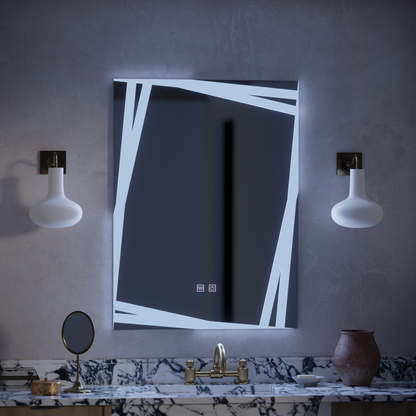 Zrcadlo LED Touch Infinitum Demist System 60X80cm Zrcadla Korman E Výchozí název Alessandro Design