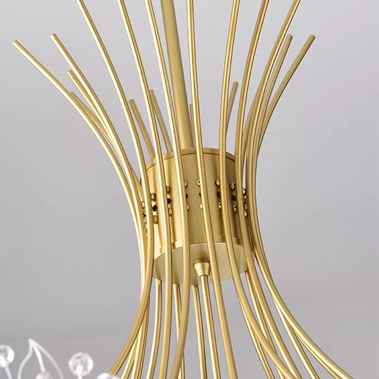 Petito Crystal Candelabra, 12XG4, Gold, Průměr 52cm Crystal Candelabra Výchozí název Alessandro Design