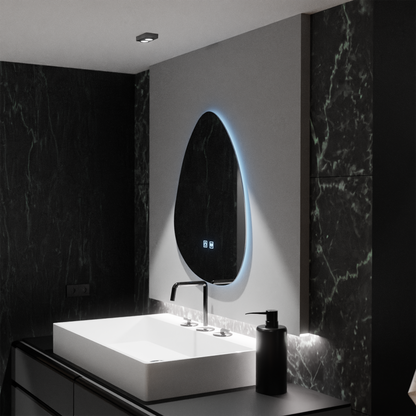 Organické LED zrcadlo 80x60cm, Fluido Touch, Demister System, Stmívatelné zrcátka Korman E Výchozí název Alessandro Design
