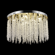 Candelabru LED Cristal LLC215/550WH Rotund, 29W, Lumina Rece/Calda/Neutra, Cristal, Auriu Candelabre Cristal Default Title Alessandro Design