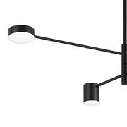 GALIOS LED lustr 48W, 4 prvky, studené/teplé/neutrální světlo, černá Moderní lustry Výchozí název Alessandro Design