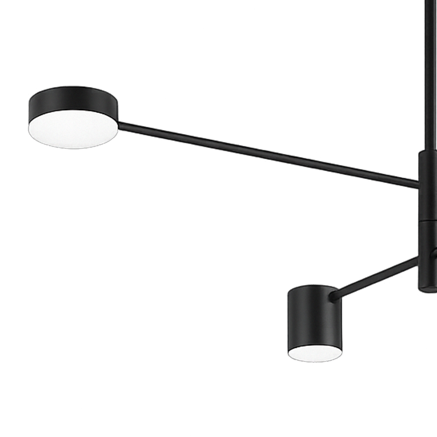 GALIOS LED lustr 48W, 4 prvky, studené/teplé/neutrální světlo, černá Moderní lustry Výchozí název Alessandro Design