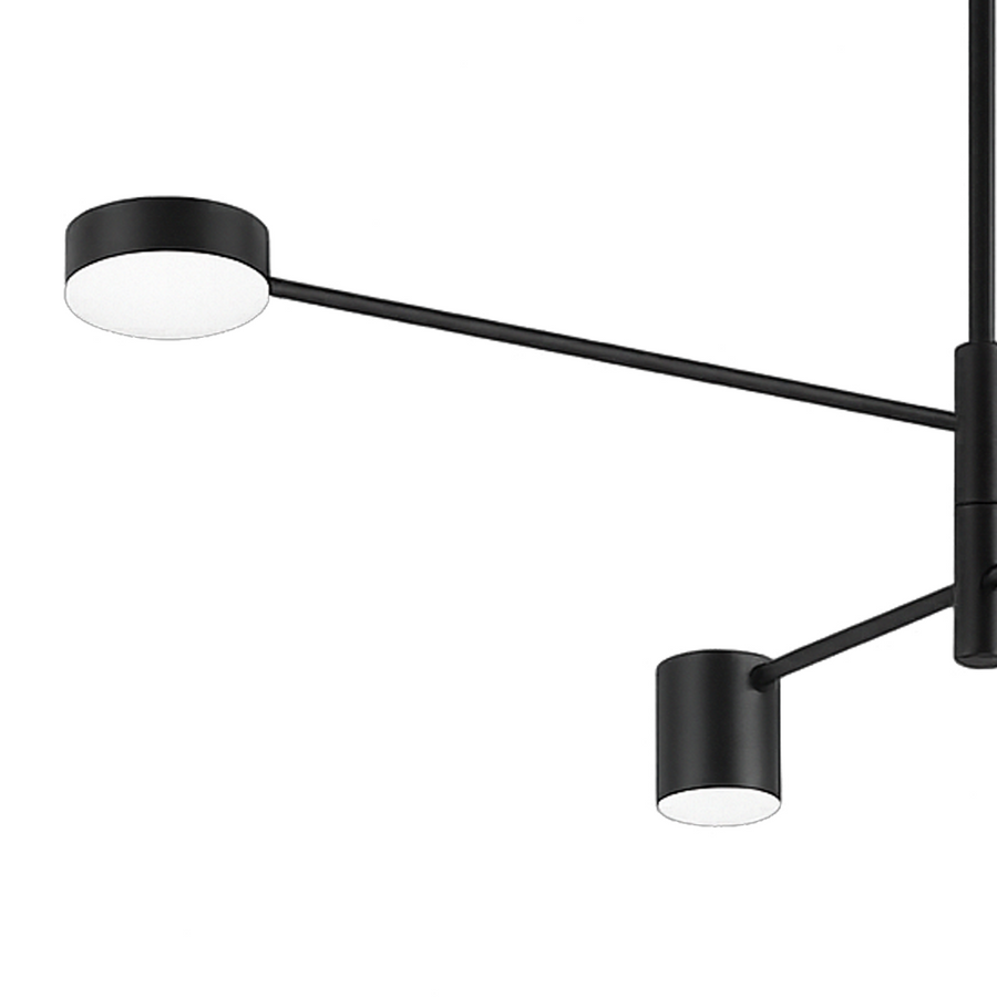 GALIOS LED lustr 48W, 4 prvky, studené/teplé/neutrální světlo, černá Moderní lustry Výchozí název Alessandro Design