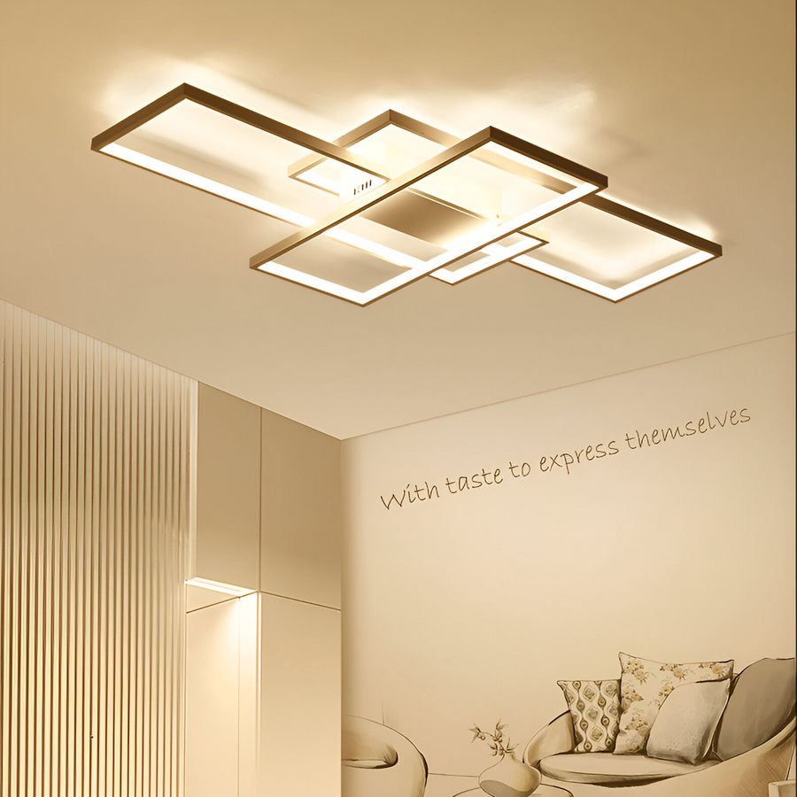 LED lustr s dálkovým ovládáním LANDYN 78W, studené/teplé/neutrální světlo, stmívatelné, bílé LED lustry s dálkovým ovládáním Výchozí název Alessandro Design