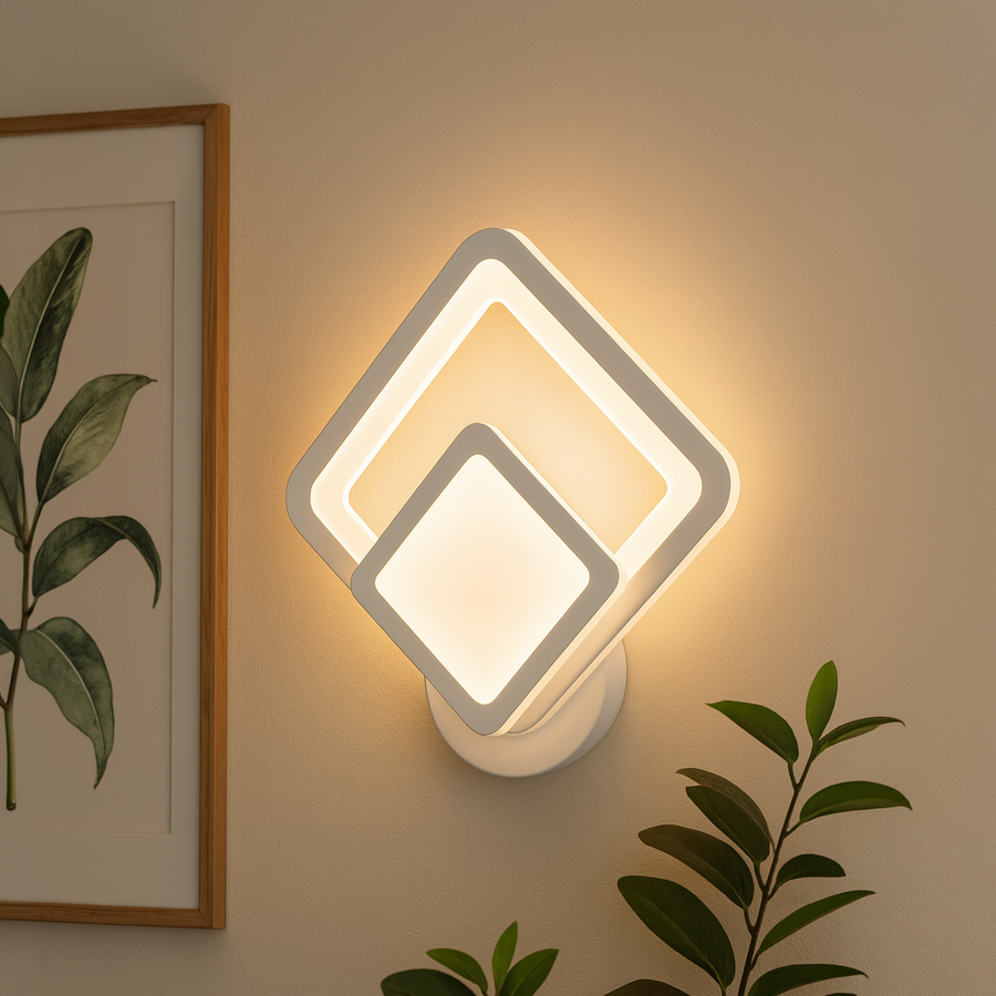 Shani LED nástěnné svítidlo, 23W, bílé, studené/teplé/neutrální světlo Vnitřní nástěnná svítidla Výchozí název Alessandro Design