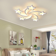 LED lustr s dálkovým ovládáním IPOMOEA 85W, 5 hvězdiček, Studené/Teplé/Neutrální světlo, Stmívatelné, Bílý LED lustr s dálkovým ovládáním Výchozí název Alessandro Design