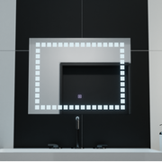 Obdélníkové LED zrcadlo, 80x60cm, mřížka Light Základní dotyková zrcadla Korman C Výchozí název Alessandro Design