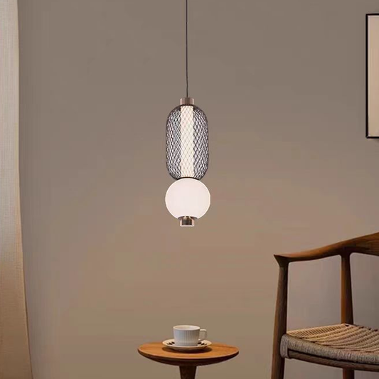 Lustra LED Suspendata LM550/2BK, 11W, Lumina 3000/4000/6000K, Negru, Inaltime Reglabila Lustre Moderne Default Title Alessandro Design