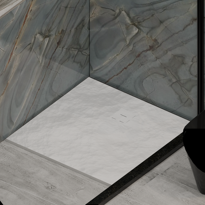 Čtvercová sprchová vanička 90x90 cm, štíhlá 3 cm, lesklá bílá Domov a zahrada Výchozí název Alessandro Design
