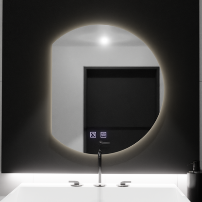 Semiluna LED Mirror 54x60, Arcana Touch, Demister System, Stmívatelná zrcátka Korman E Výchozí název Alessandro Design
