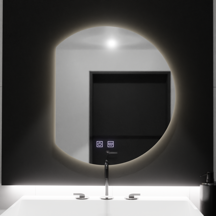 Semiluna LED Mirror 54x60, Arcana Touch, Demister System, Stmívatelná zrcátka Korman E Výchozí název Alessandro Design