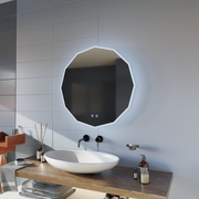 LED kulaté zrcadlo, 80 cm, VIVO Touch, Demister System, stmívatelná zrcátka Korman E Výchozí název Alessandro Design