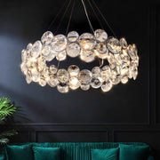 Angelica Crystal Lustr 6XE14 Silver, Průměr 49cm, Nastavitelná výška Moderní Lustry Výchozí název Alessandro Design