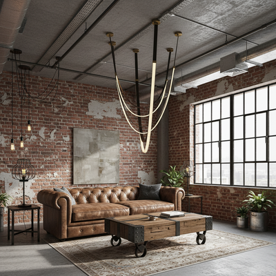 Moderní lustr, LED, ARIA Largo, 31W, Teplé světlo, Černá