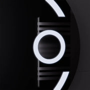LED kulaté zrcadlo, 60 cm, Visio MotionGlow Marcello, systém odmlžování, hodiny a teploměr, kosmetická lupa, stmívatelná zrcátka Marcello Výchozí název Alessandro Design