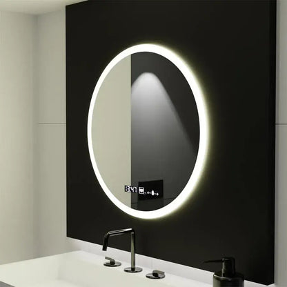 LED kulaté zrcadlo 50cm Giulia Sensor MotionGlow Marcello Systém odmlžování Hodiny a teploměr Dimabila Zrcátka Marcello Výchozí název Alessandro Design