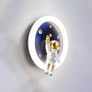 ASTRONAUT LED lustr s dálkovým ovládáním, 51W, chladné/teplé/neutrální světlo, bílé modré LED lustry s dálkovým ovládáním Výchozí název Alessandro Design
