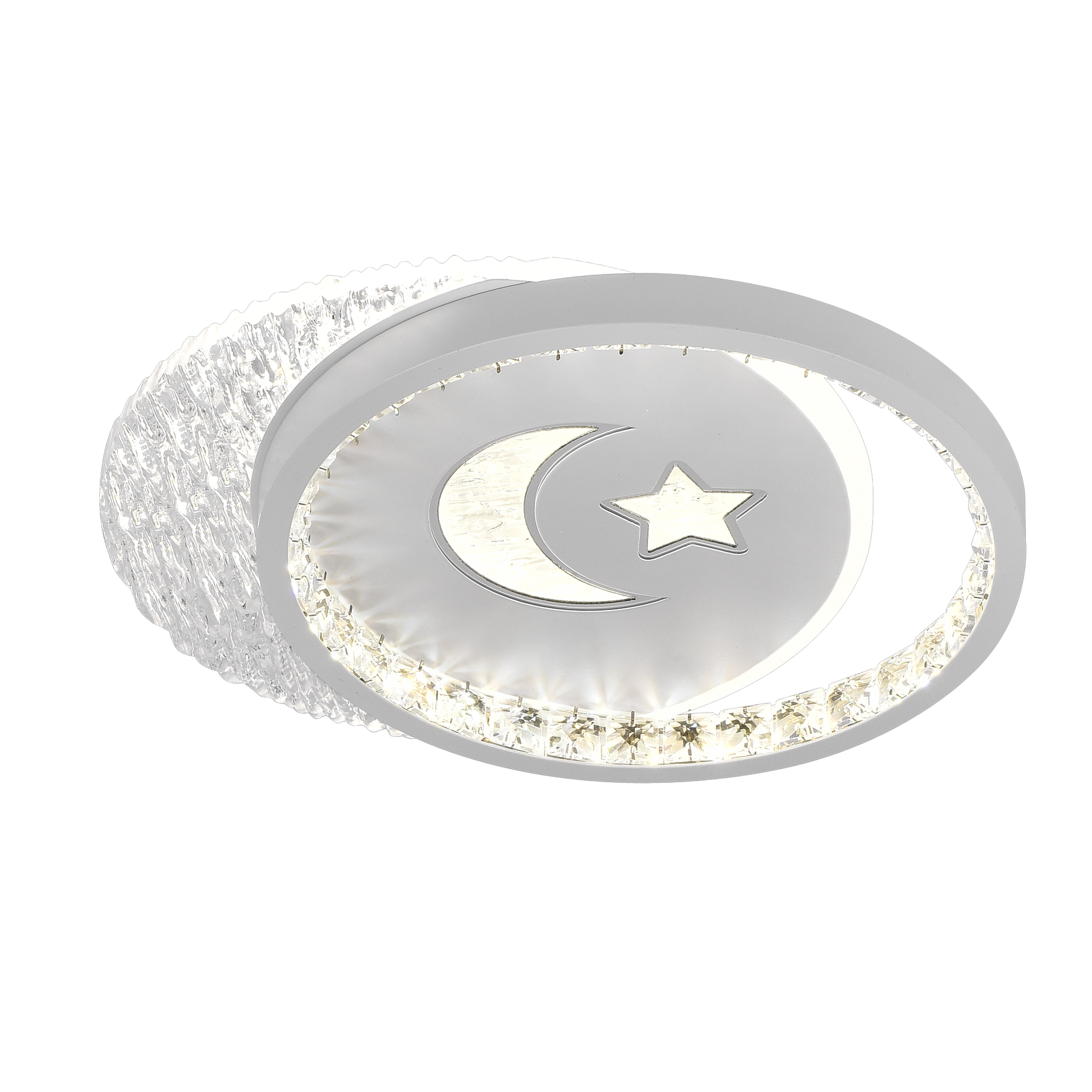 LED lustr PERU 34W, 2 kruhy, studené/teplé/neutrální světlo, bílé LED lustry Výchozí název Alessandro Design