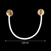 LED nástěnné svítidlo, 110 cm, 3000K/4000K/6000K, zlatá vnitřní nástěnná svítidla Výchozí název Alessandro Design