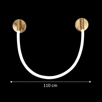 LED nástěnné svítidlo, 110 cm, 3000K/4000K/6000K, zlatá vnitřní nástěnná svítidla Výchozí název Alessandro Design