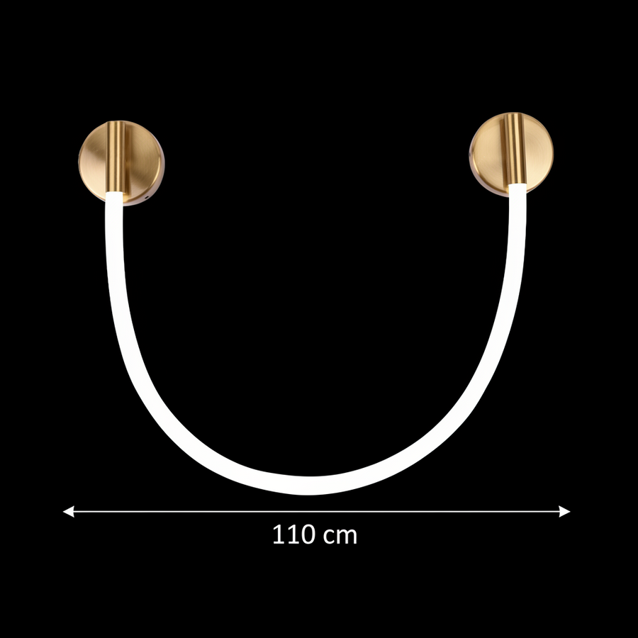 LED nástěnné svítidlo, 110 cm, 3000K/4000K/6000K, zlatá vnitřní nástěnná svítidla Výchozí název Alessandro Design